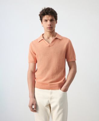 Men's Microstructure Cotton Polo Shirt