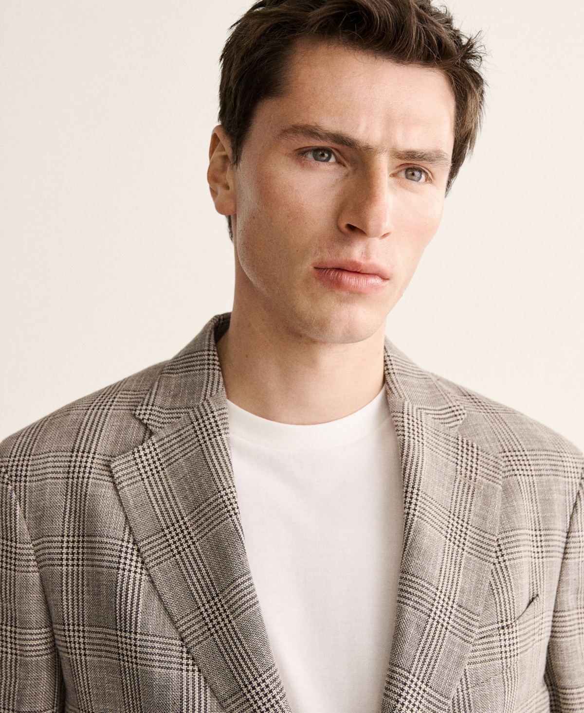 Mango Men's Slim-Fit Prince Of Wales Checkered Blazer