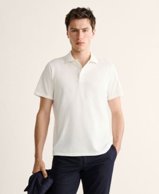 Men's Cotton Fine-Knit Polo Shirt