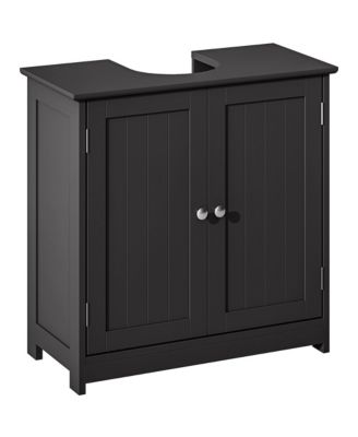  Pedestal Sink Storage Cabinet Bathroom Sink Cabinet with U Shape Cut Out and Adjustable Shelf