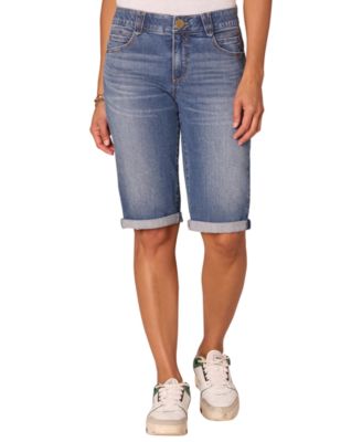Petite AbSolution Mid-Rise Bermuda Shorts