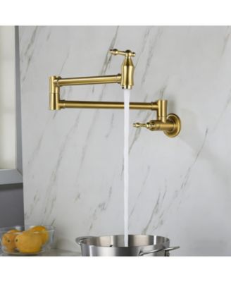 Wall Mount Folding Kitchen Pot Filler Faucet