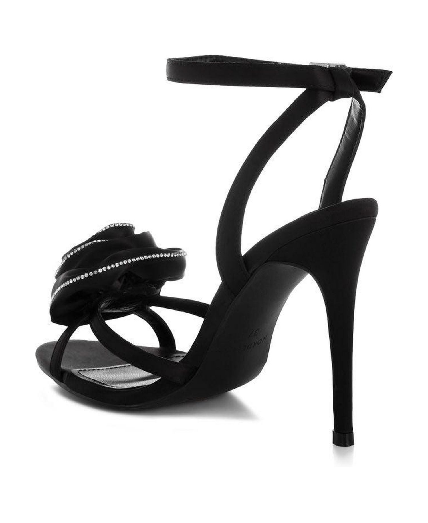 Women's Candela Floral Rhinestone Accent Heel Sandals