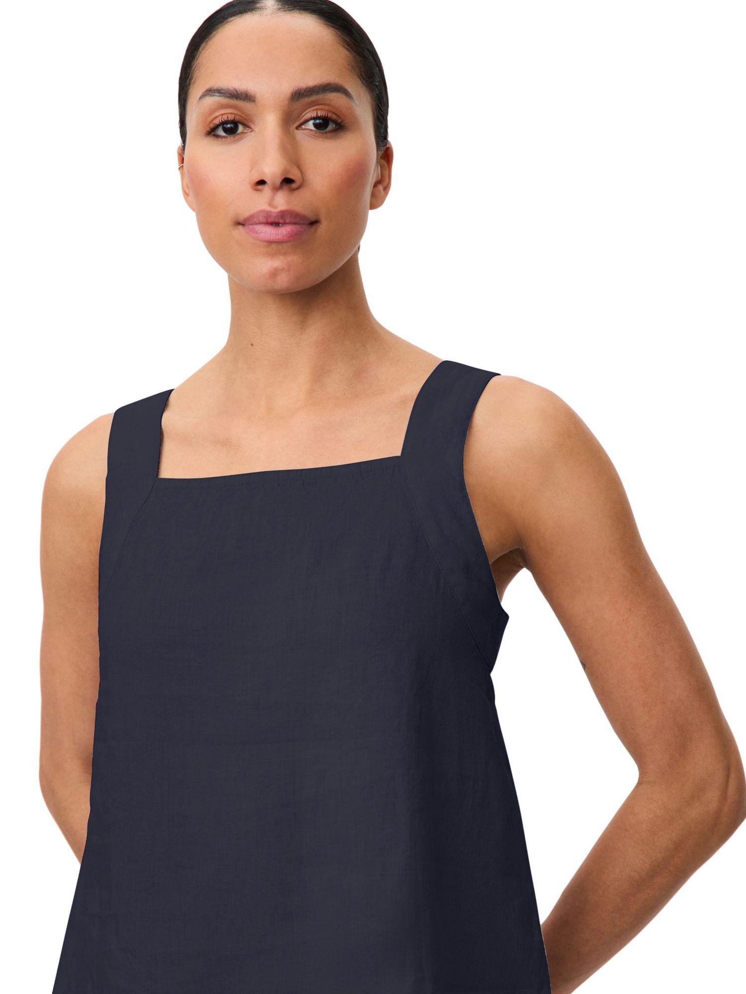 Women's Madisa Linen Square Neck Top