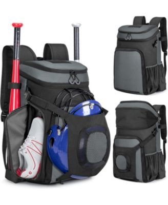 Baseball Bag for Adult and Youth – Baseball Backpack Softball Bag with Helmet Holder, Shoe Compartment and Fence Hook
