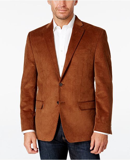 macy's ralph lauren corduroy blazer