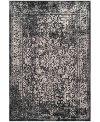 Evoke EVK256R Black/Grey 8' x 10' Area Rug