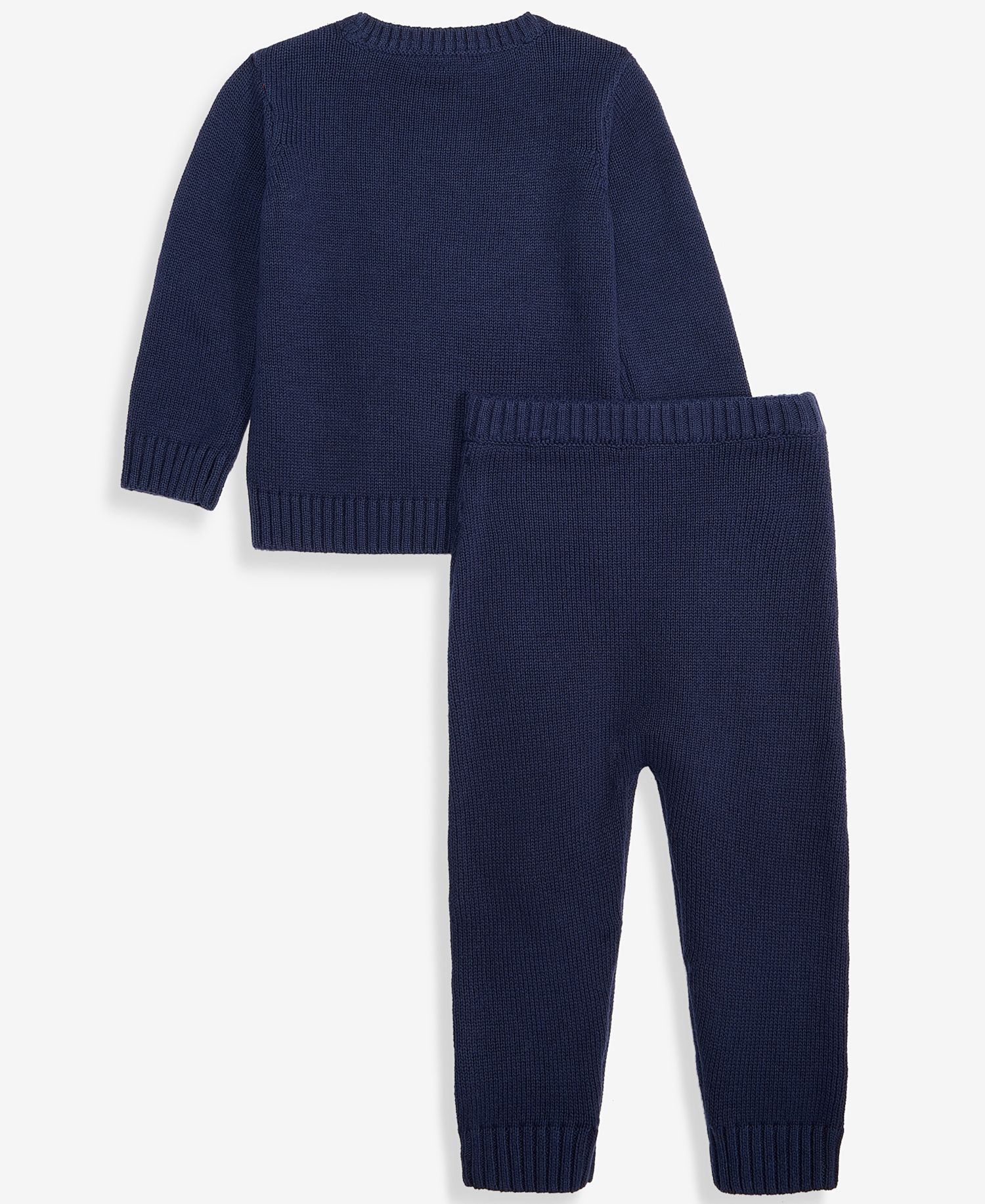 Baby Boys' 3M-24M Cotton Polar Bear Sweater & Pants, 2-Piece Set