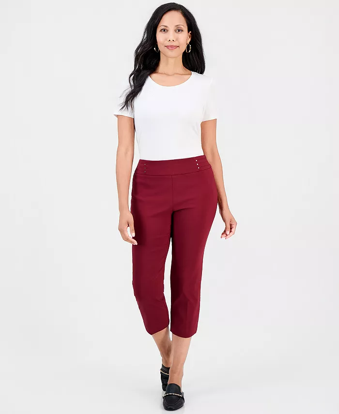 Women's Pull-On Capri Tummy-Control Pants - thumbnail 4