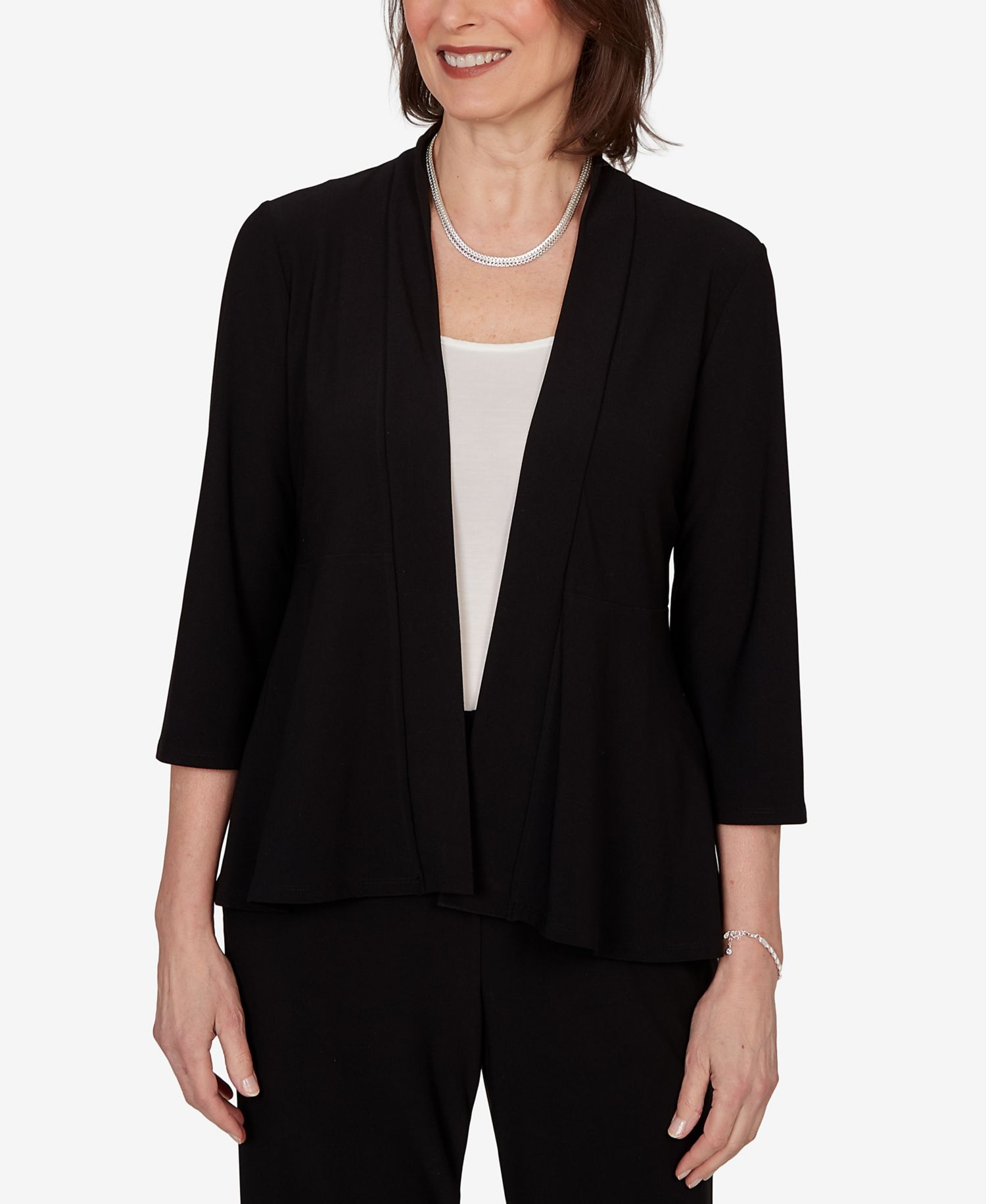 Women's Light Open Crepe Cardigan Top