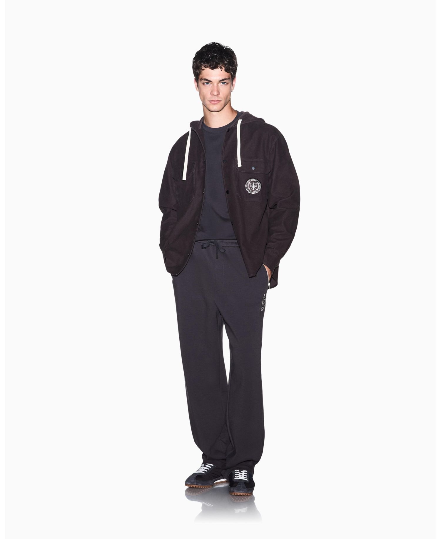 Men's Crossover Hooded Jacket