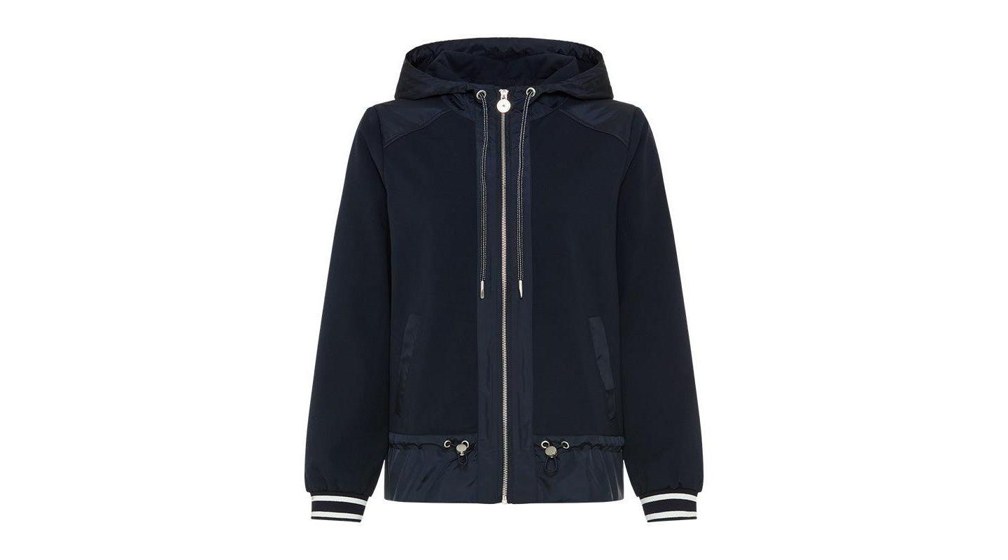 Женская куртка Olsen Mixed Media Hooded, цвет: Тёмный тёмно-синий — фото 3