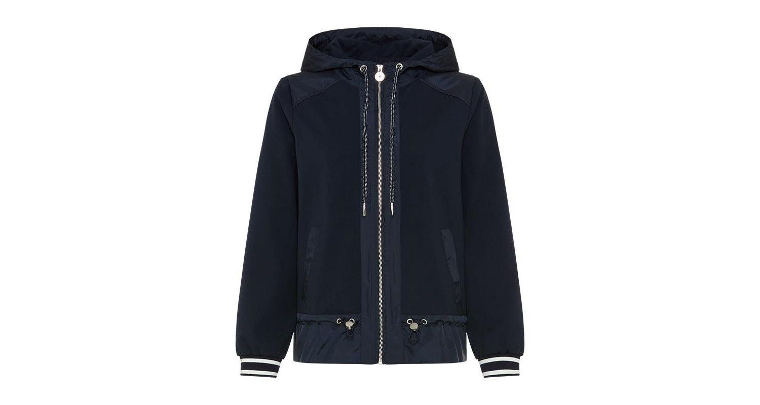Women's Mixed Media Hooded Jacket