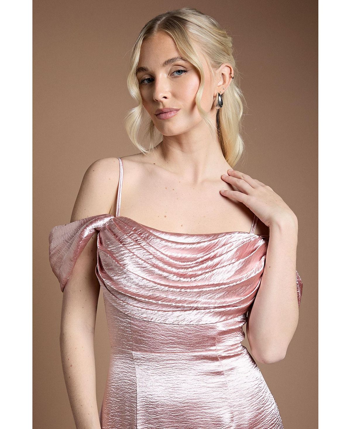 Coast Women's Cowl Neck Bridesmaid Maxi Dress view 4 — MAYCSS fashion products
