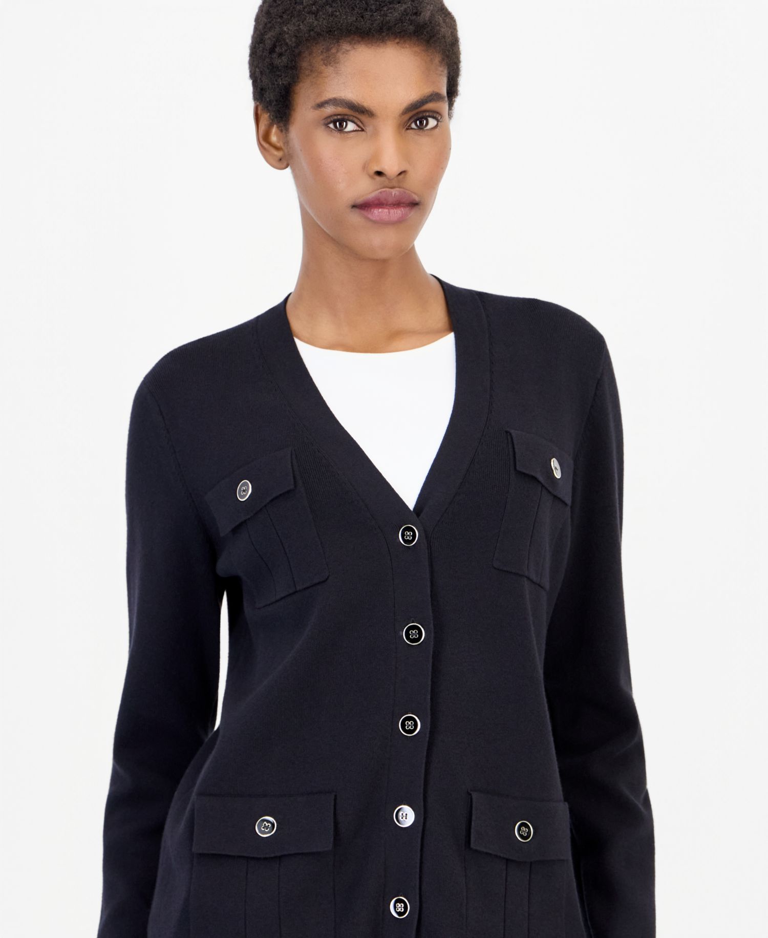 Women's Four Patch Pockets Cardigan