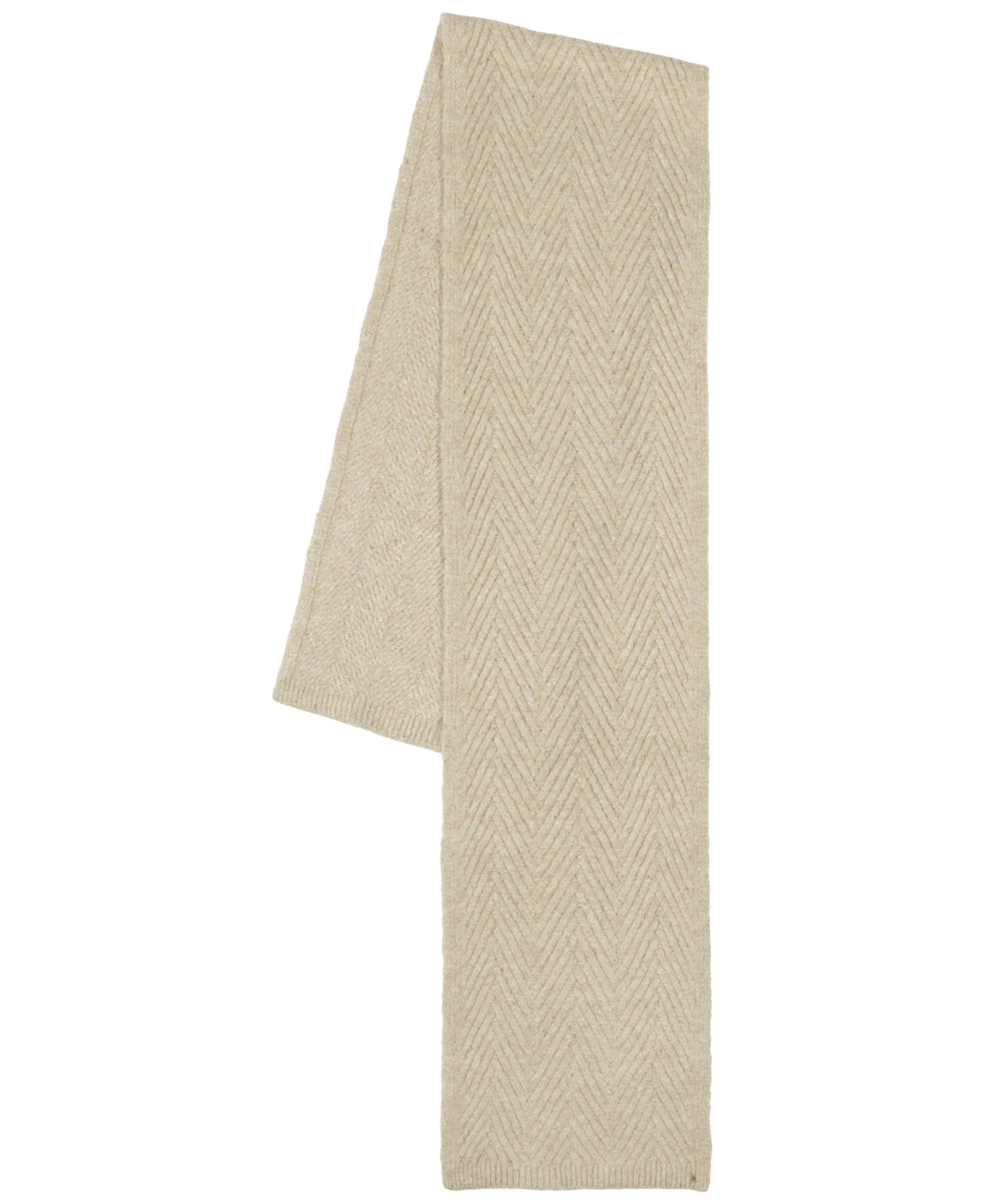 Shine Herringbone Knit Scarf