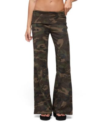 Women's Lumielle Camo Wide Leg Foldover Pants