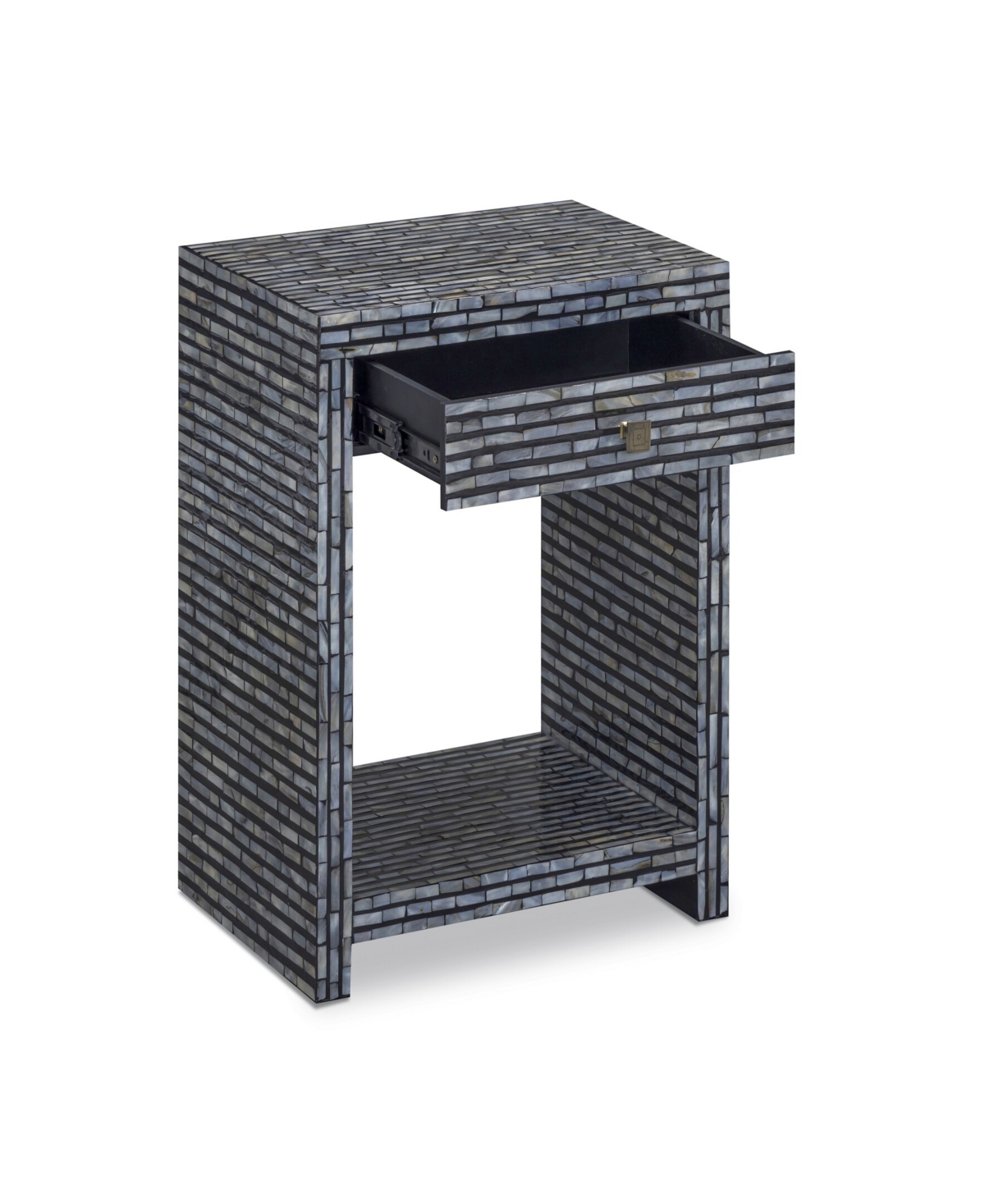 Tov Furniture Cassis 23.6" Wood Mother of Pearl Nightstand