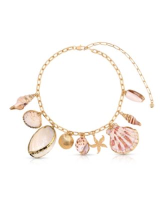 Private Island 18k Gold-Tone Plated Assorted Shell Necklace