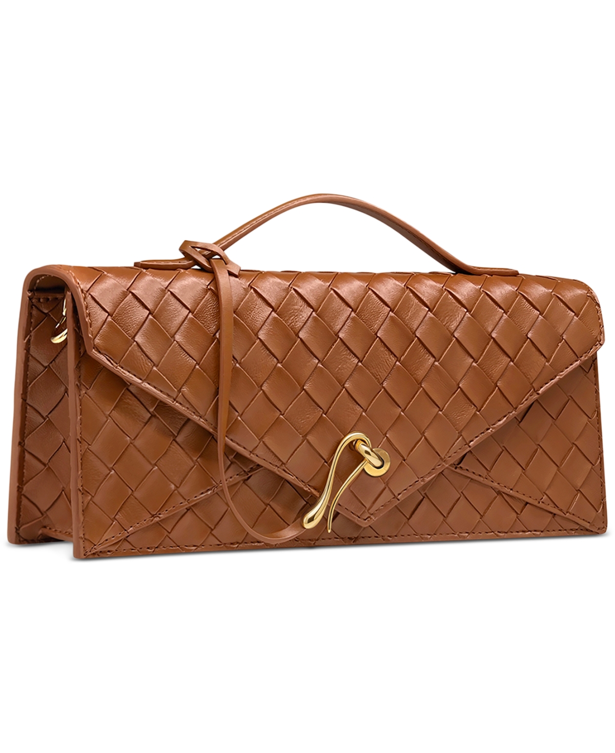 Jw Pei Celeste Small Woven Textured Envelope Top Handle Clutch Handbag