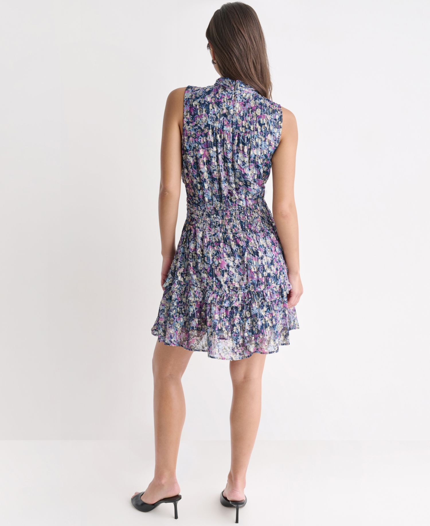 Women's Choker-Neck Sleeveless Dress