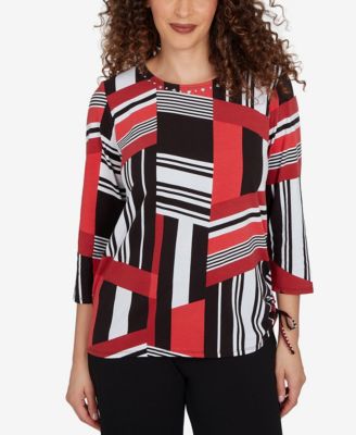 Petite Slashed Glass Knit Top
