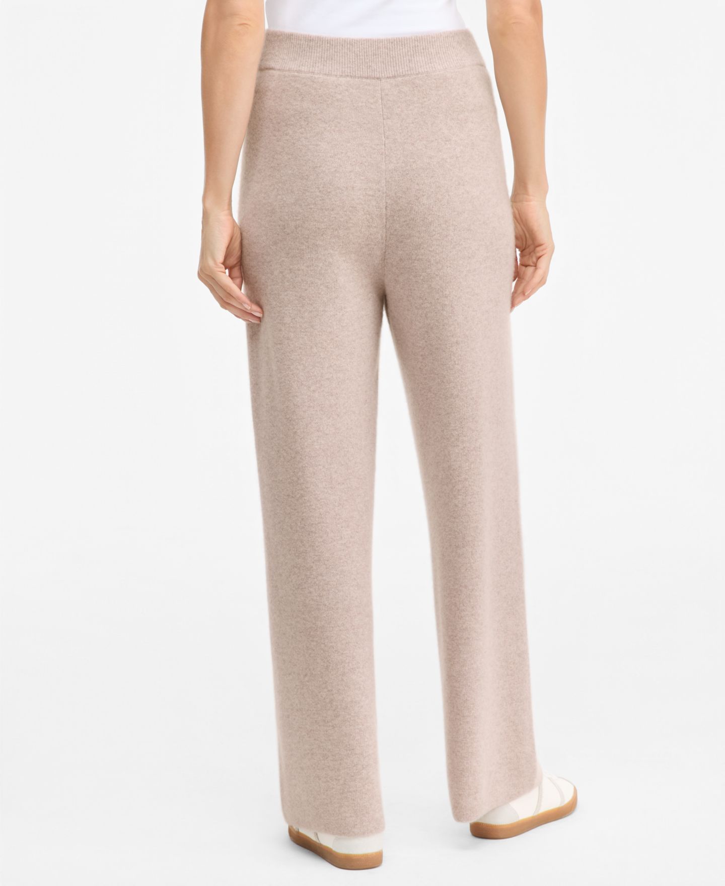 Женские брюки Charter Club 100% Cashmere High-Rise Flare-Leg Pull-On Pants, 28" Inseam, цвет: Жемчужный серо-коричневый меланжевый — фото 3