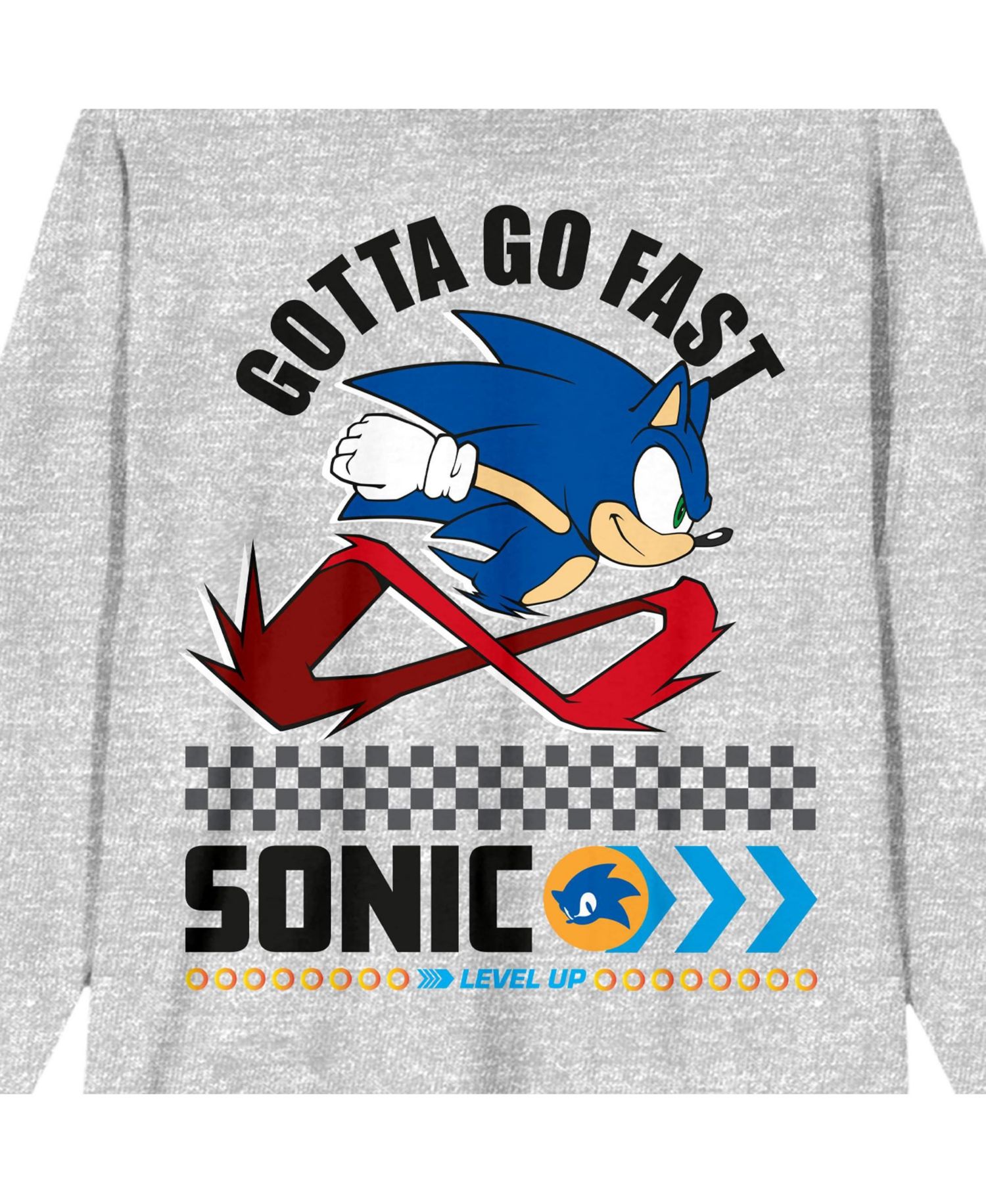 Men's Modern Gotta Go Fast Crew Neck Long Sleeve Athletic Heather Adult Tee-Large