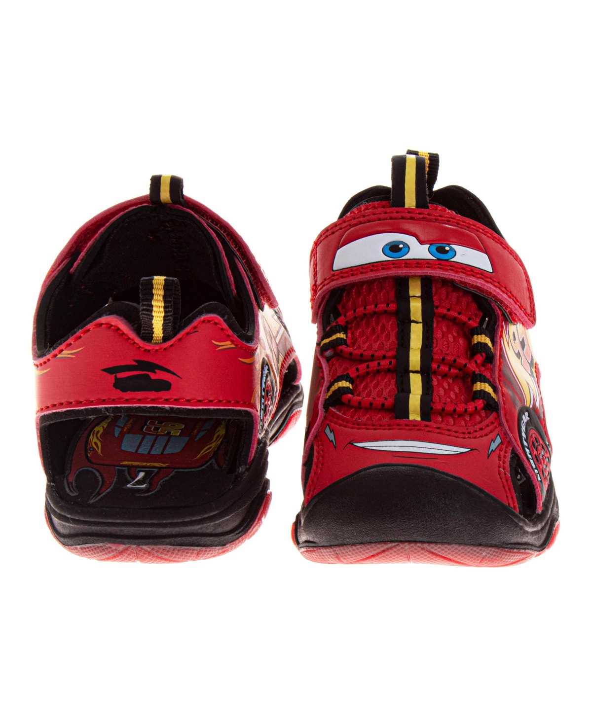 Disney Little Boys Cars Lightning McQueen Hook and Loop Sport Sandals