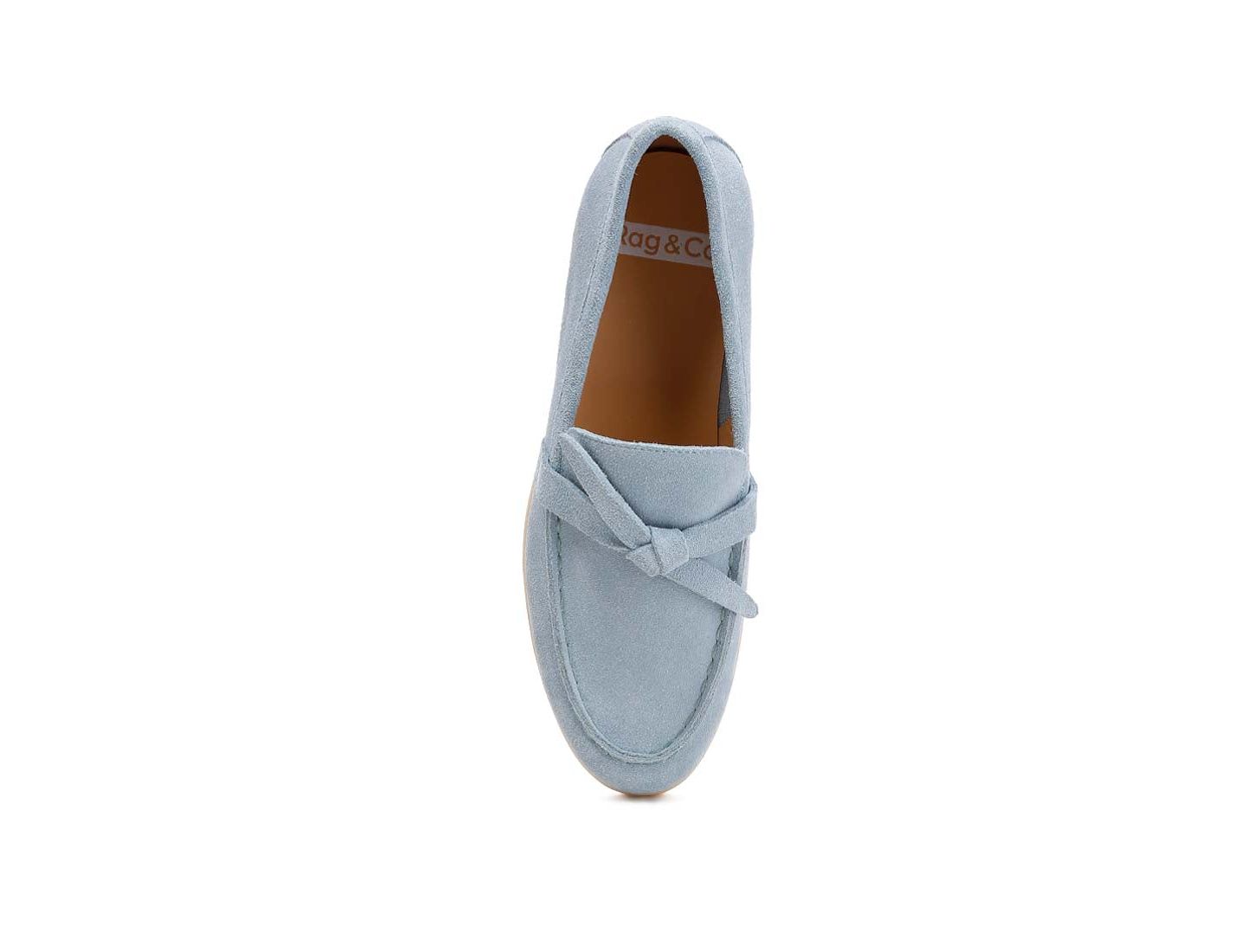 Женские туфли Rag & Co Nautica Suede Knot Detailed s, цвет: Синий — фото 10