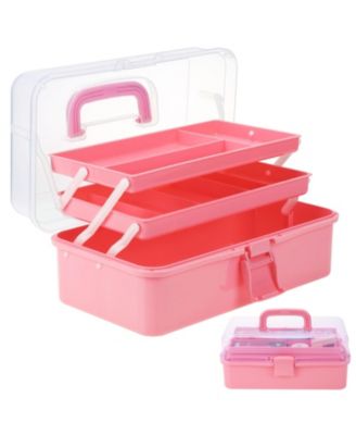 Craft Organizer Tackle Box 3-Layer Folding Toolbox