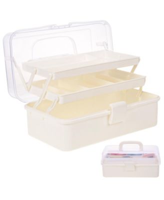 Craft Organizer Tackle Box 3-Layer Folding Toolbox