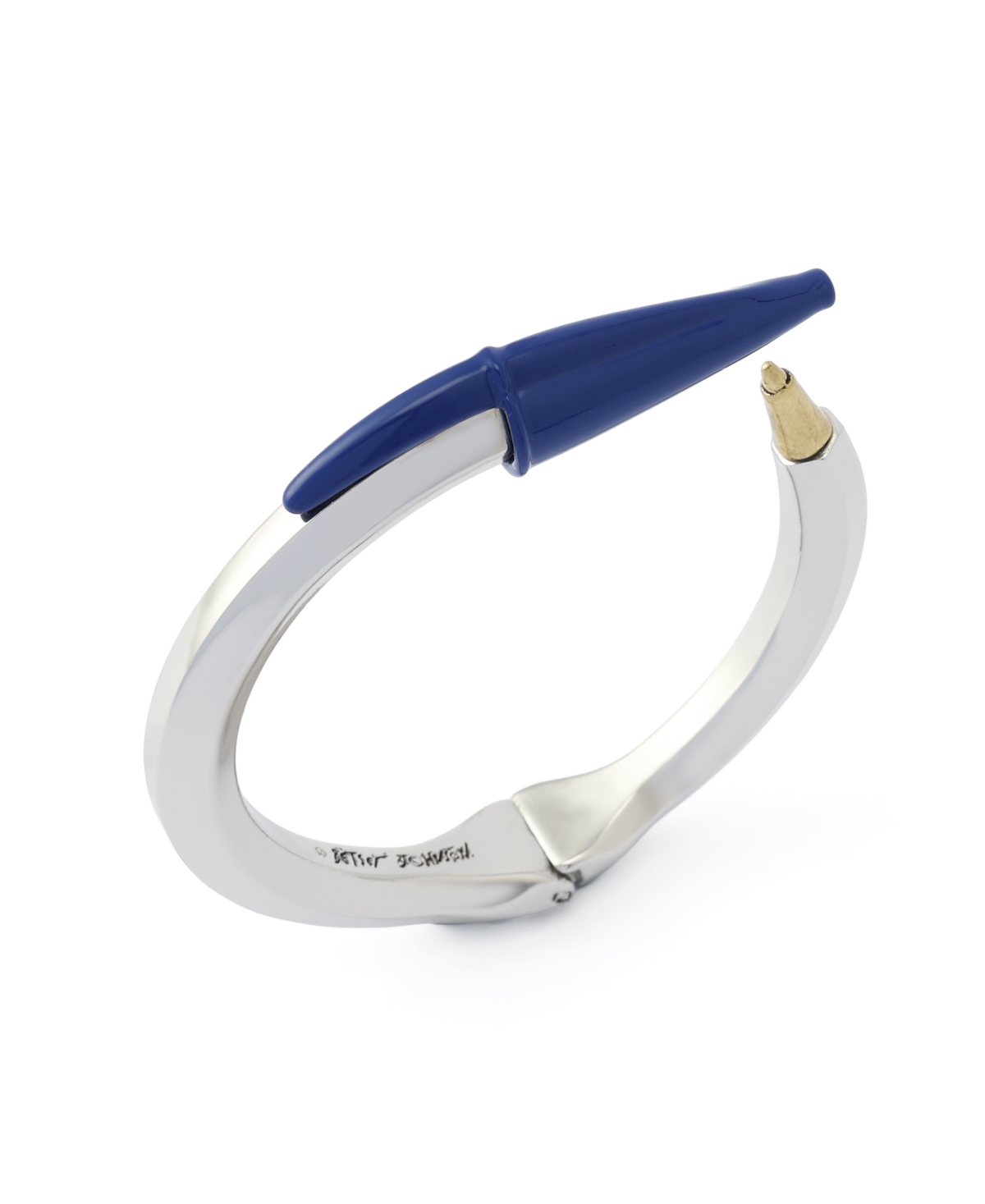 Betsey Johnson Blue Best In Class Classic Pen Bangle Bracelet