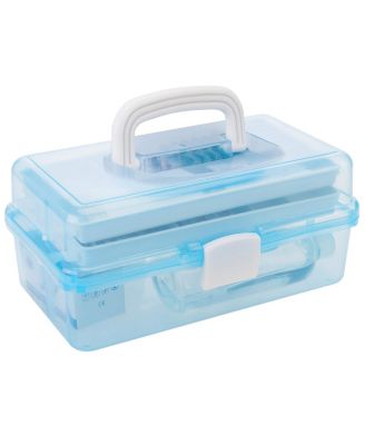 Plastic Craft Organizer Storage Box Carrying Case