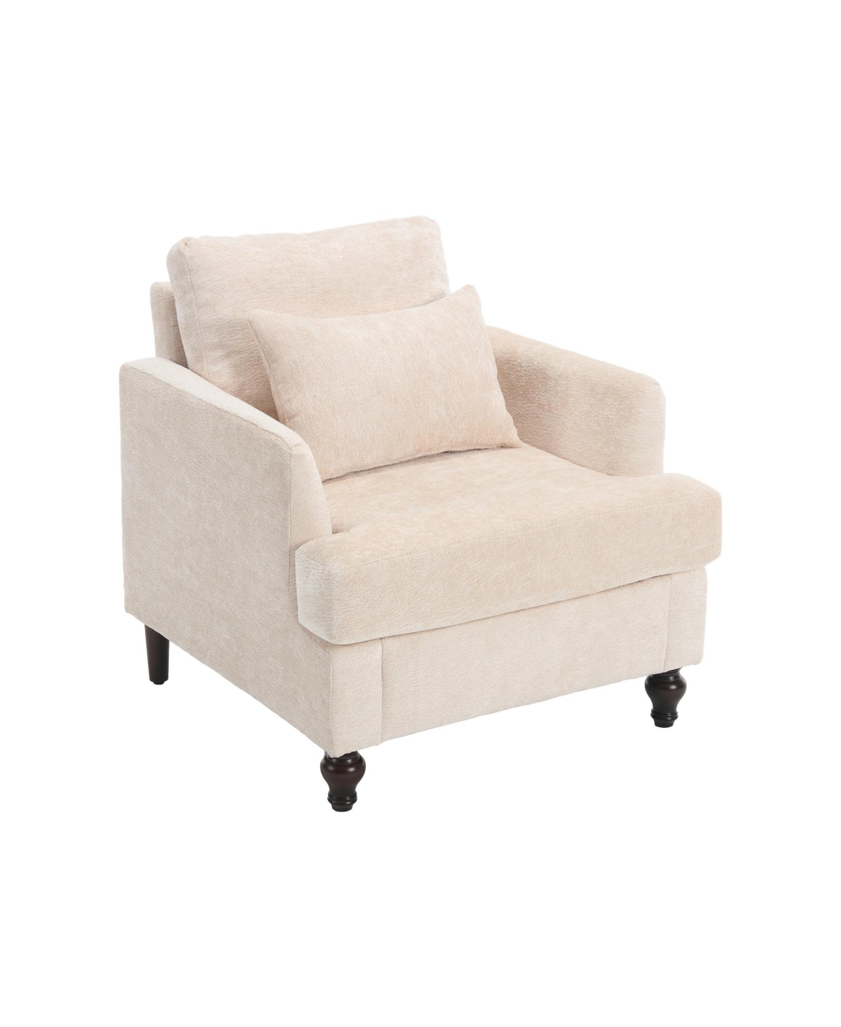 Clihome Modern Accent Chair Lounge for Living Room,Tufted Club Chair, Mid Century Arm Chairs with Studded,for Bedroom