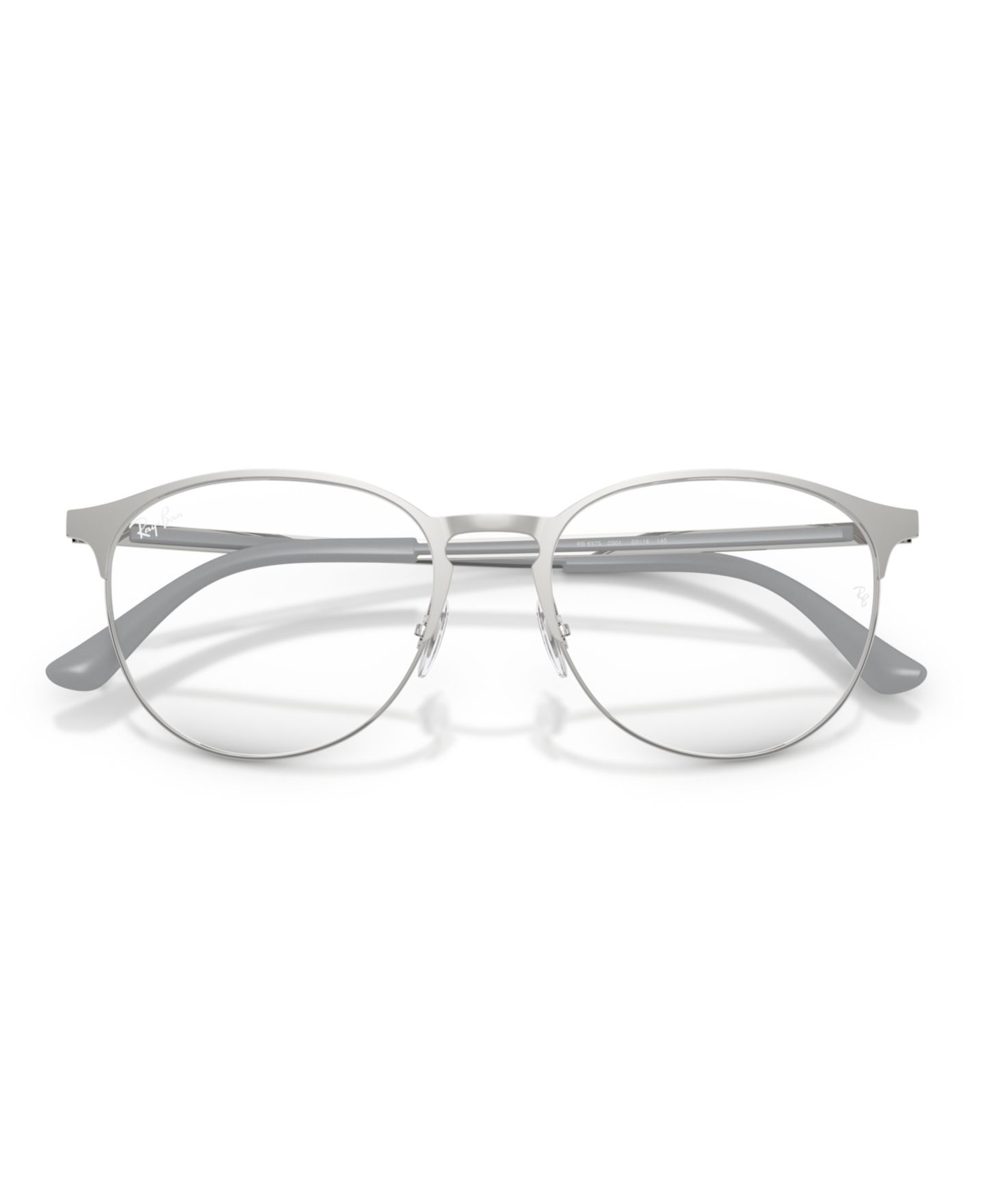 Очки Ray-Ban Unisex Eyeglasses, RB6375, цвет: Серебряный — фото 5