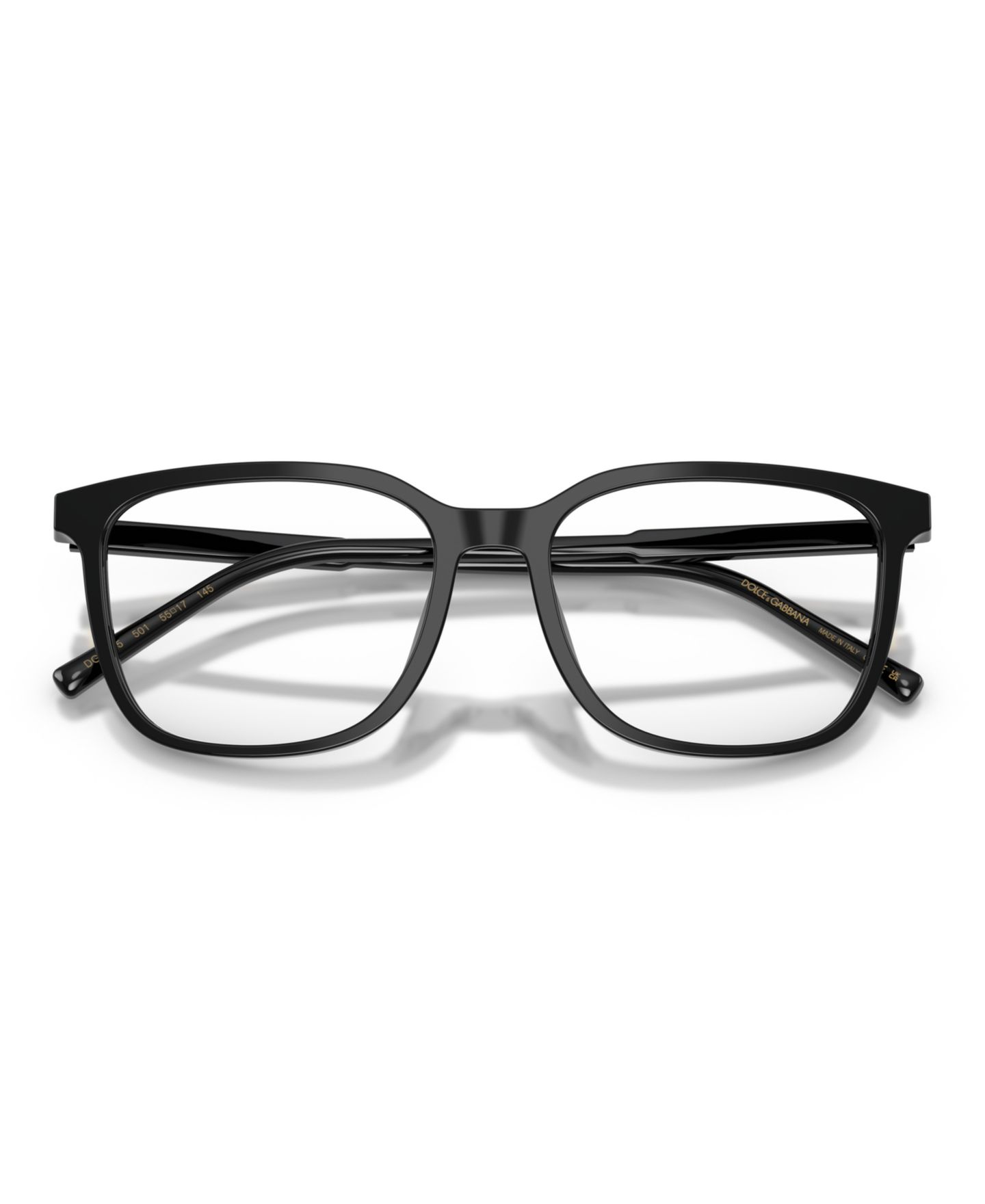 Мужские очки Dolce&Gabbana Man Square Plastic DG3445 Eyeglasses, цвет: Чёрный — фото 3