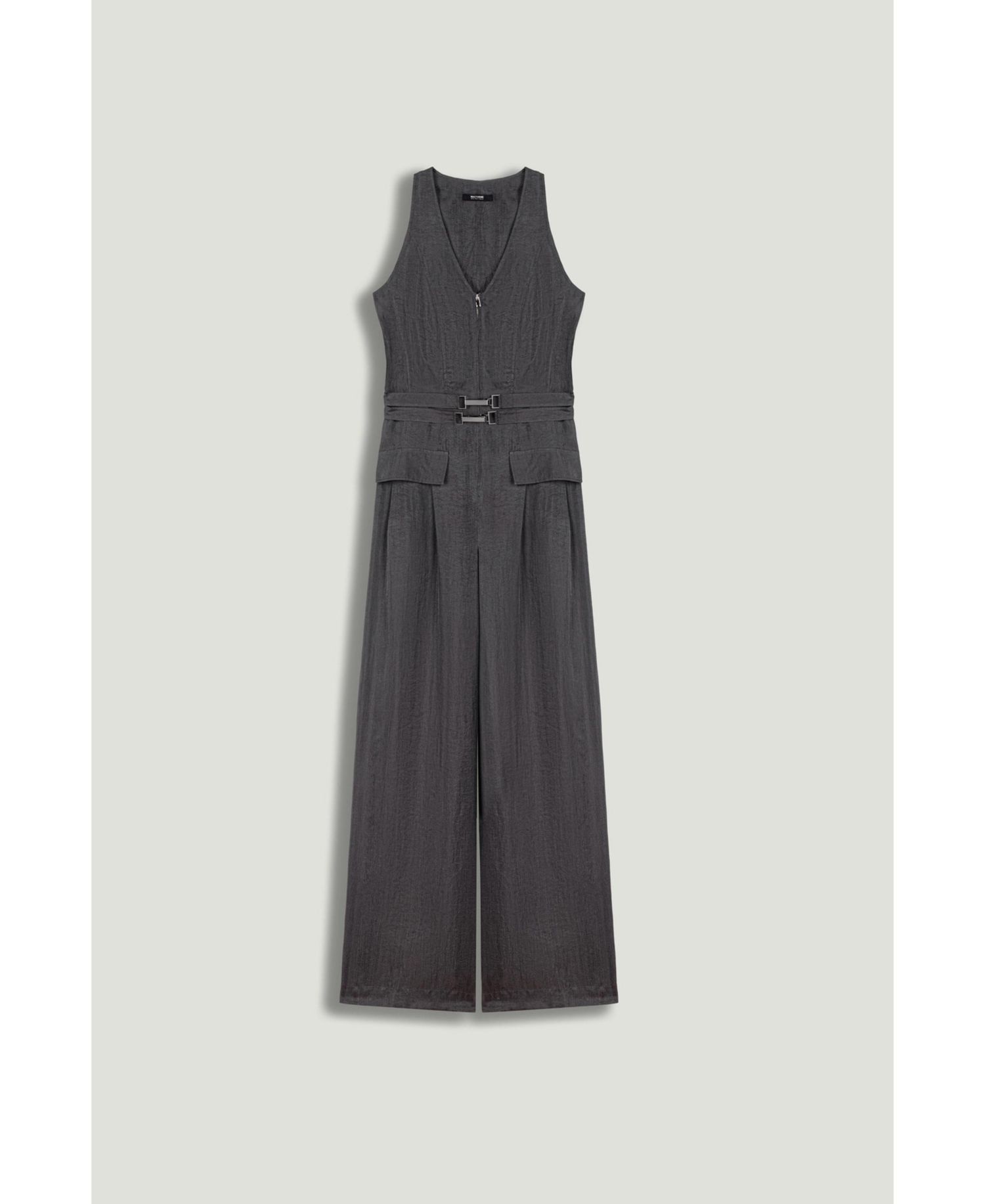 Women's Metal Belt Detail Jumpsuit