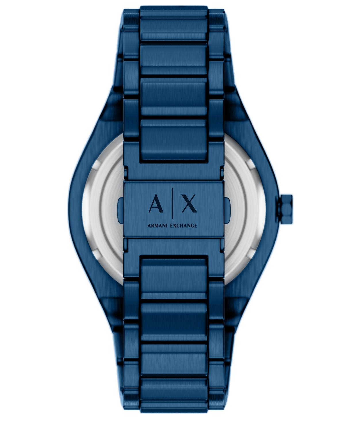 Armani Exchange Men's Sync Quartz Day-Date Blue Stainless Steel Watch 42mm
