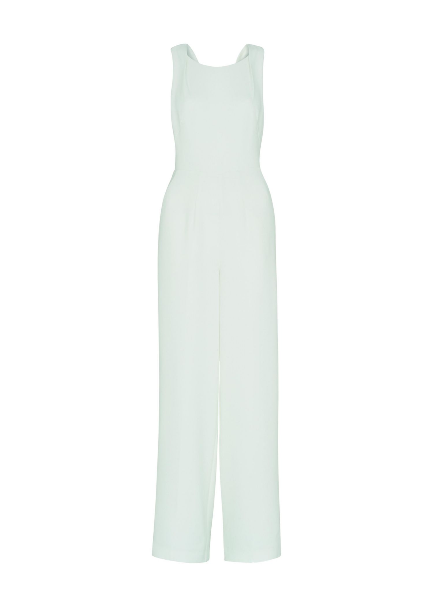 Women's Tie Back Wide Leg Bridal Jumpsuit