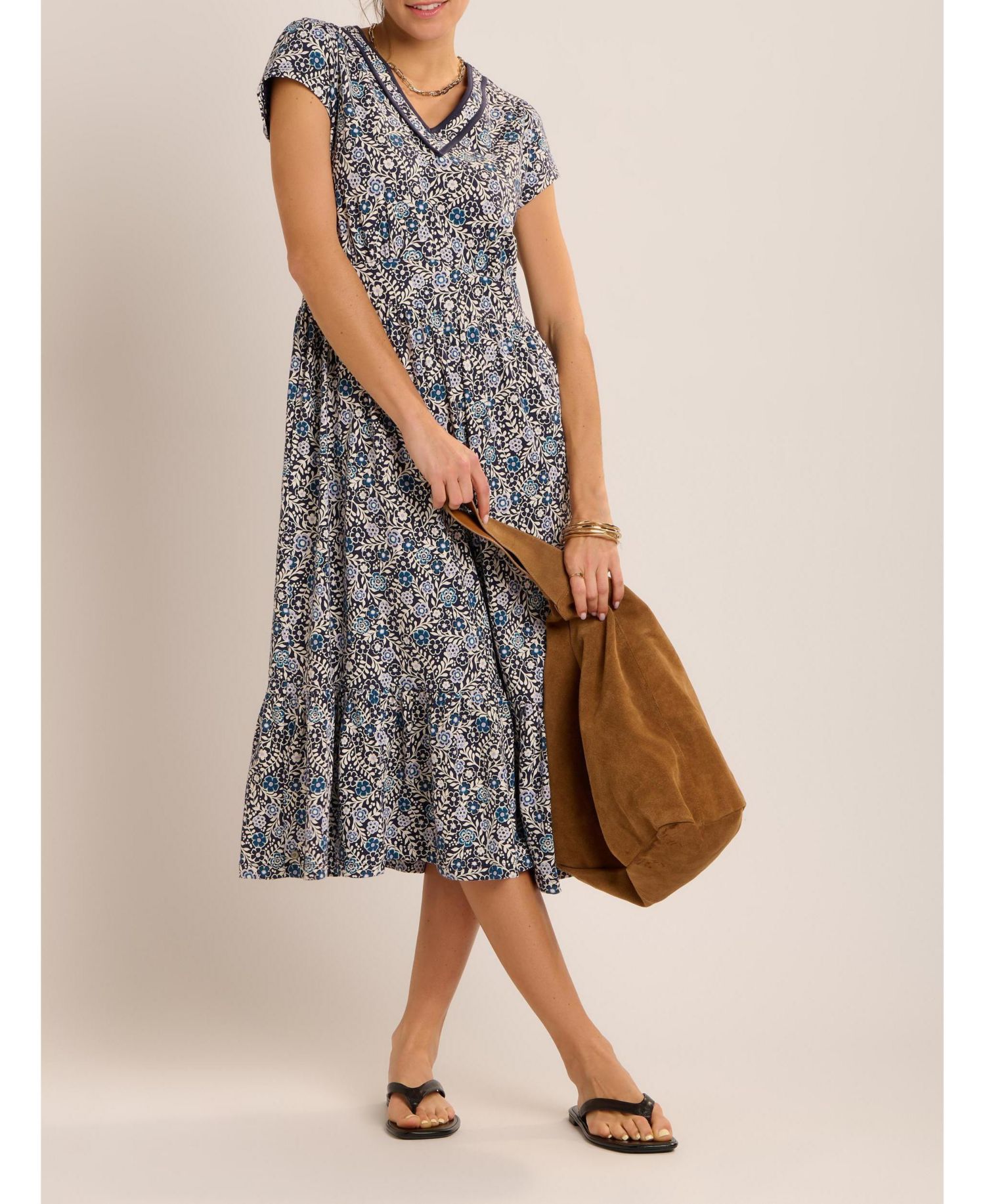 Women's Lucia Tiered Midi Dress