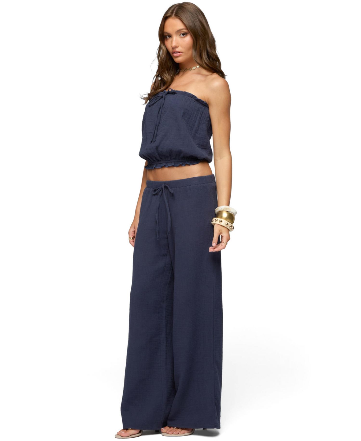 Women's Viktoria Strapless Gauze Bubble Top