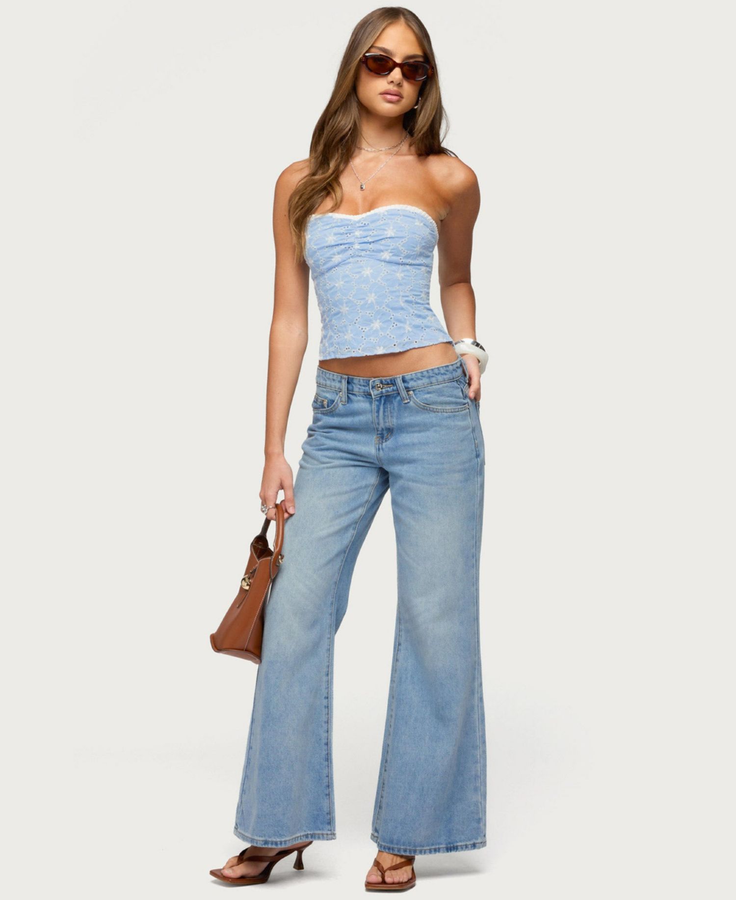 Women's Zeffey Strapless Eyelet Corset