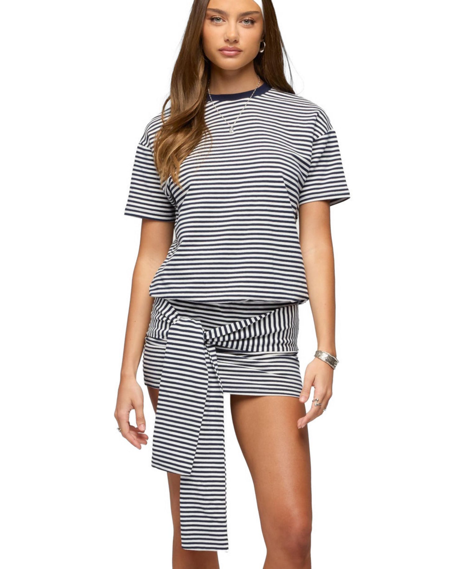 Women's Ardeney Striped T Shirt Mini Dress