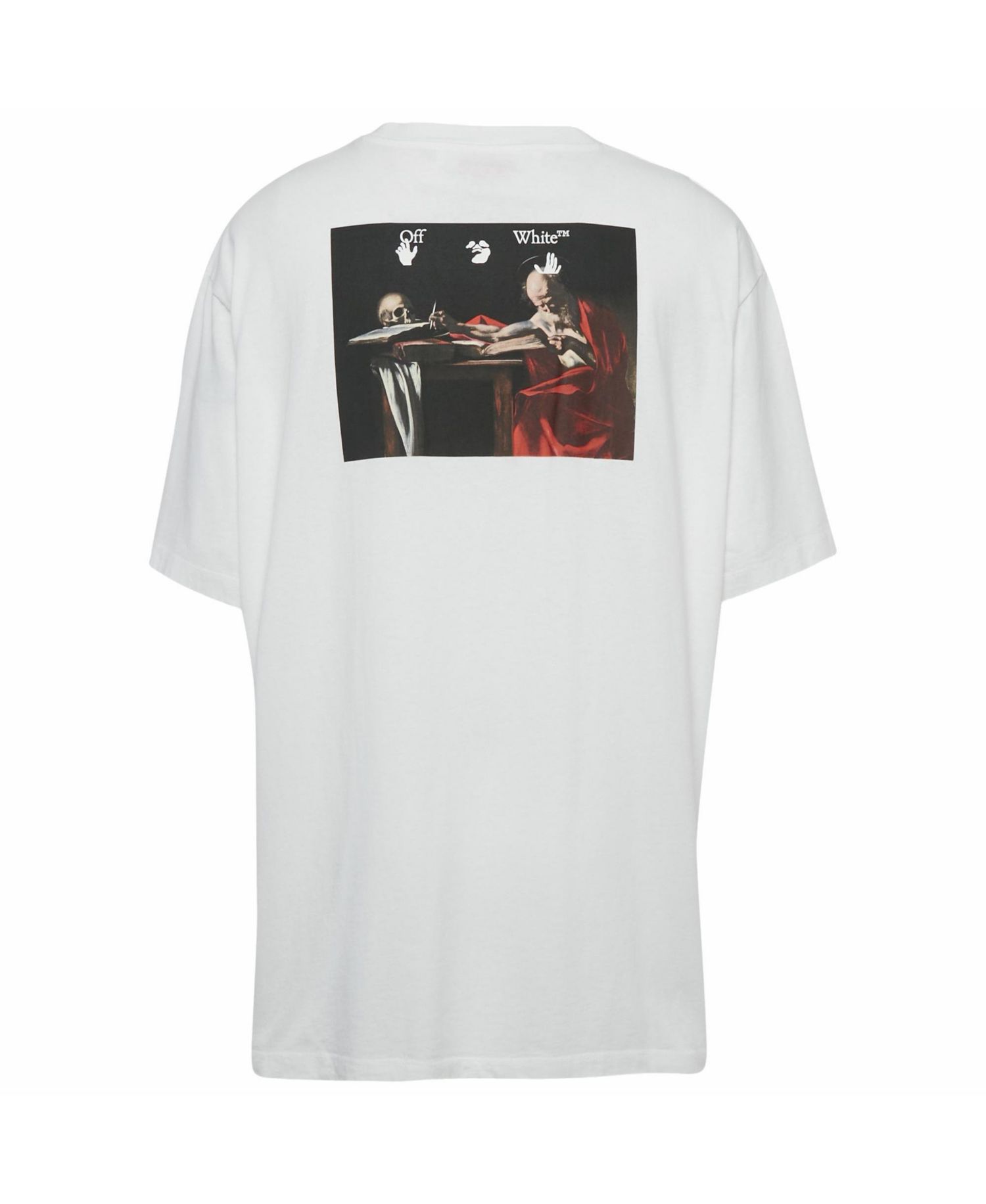 Men's Back Print Jersey Oversized T-Shirt