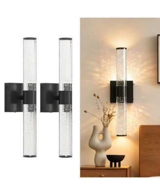 2 Sets Bathroom Light, Modern Wall Lights Light Fixture (LED), Bathroom Over Mirror Wall Lights for Kitchen Dining Room Bedroom Hallway