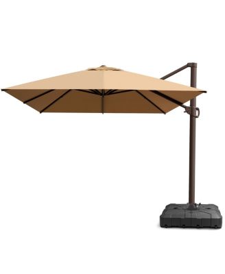Outdoor Patio 10X13Feet Aluminum Cantilever Umbrella with Wheel Base