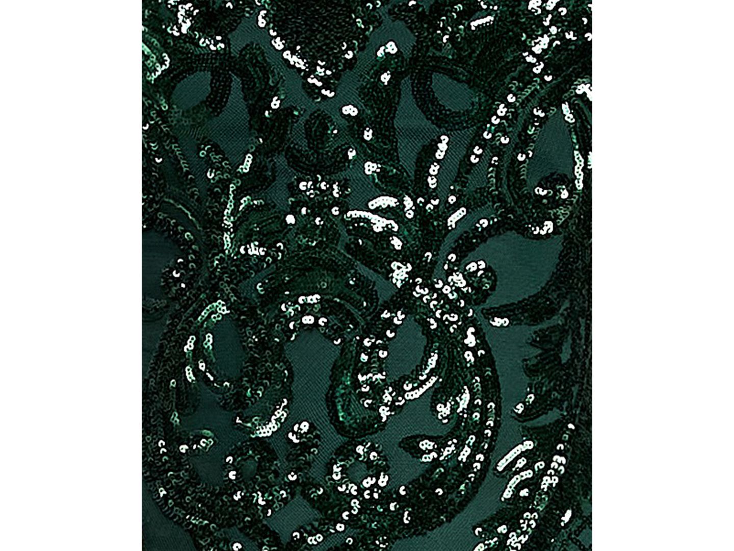 Женское платье B Darlin Juniors' Pattern Sequin Spaghetti Strap Scoop Neck Mini, цвет: Тёмно-зелёный — фото 5