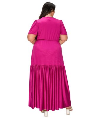 macy's hot pink dress Plus Size Dresses NEW WITH TAGS