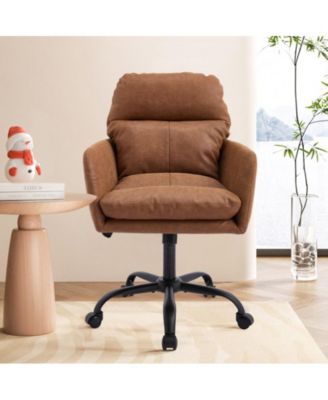 Ergonomic PU Leather Office Chair with High-Strength Metal Frame